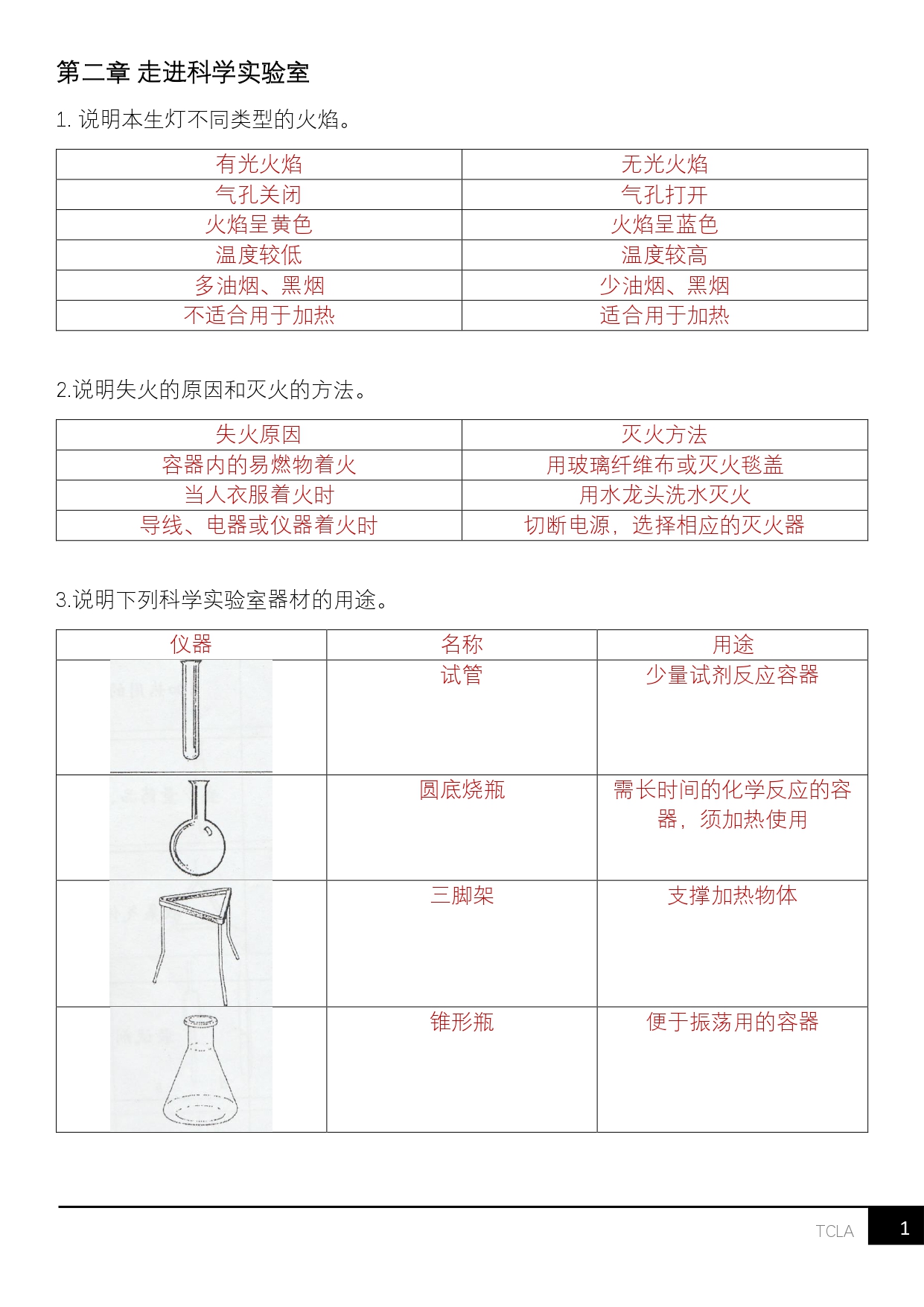 2019 科学书本简答题(电子版）
